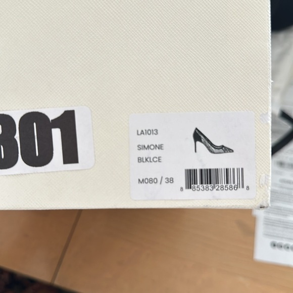 L'agence Simone Lace Pumps In Black size 38 Brand new with box - Picture 10 of 10
